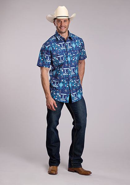Roper Men's SS Shirt 0300200640326BU