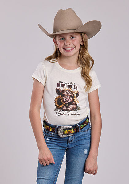 Roper Girls SS Tee 395132101WH