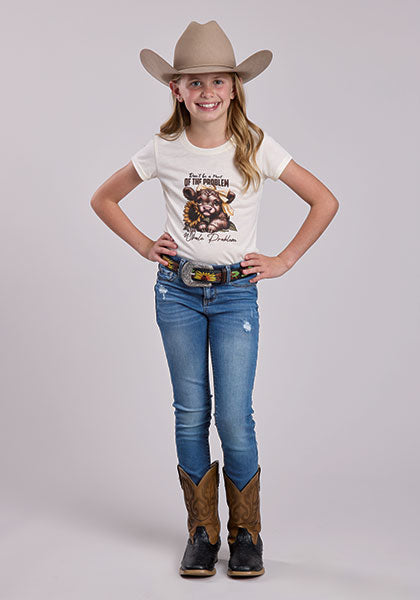 Roper Girls SS Tee 395132101WH