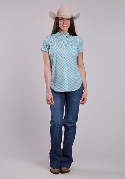 Roper Ladies SS Snap Shirt 3512252105GR