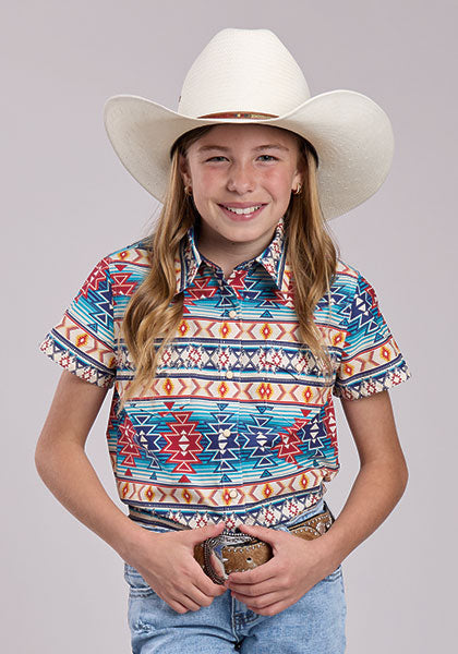 Roper Girls SS Western Shirt 0308100670323MU