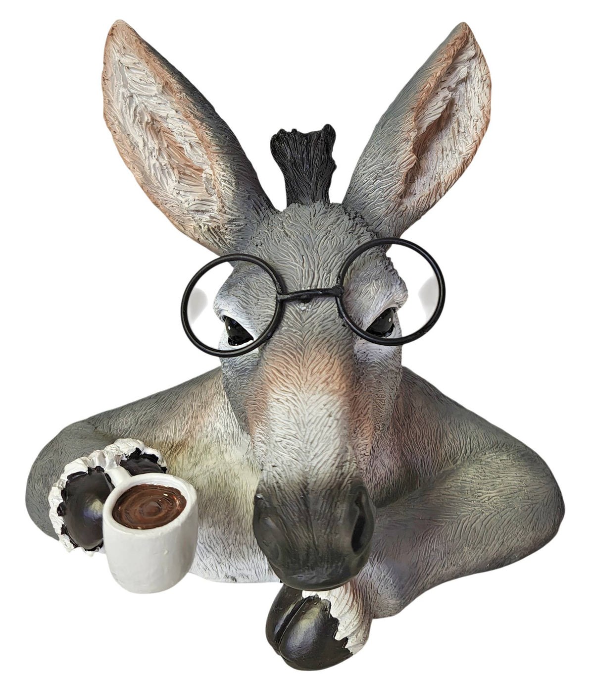 DONKEY WITH GLASSES 6"X4.5"X5.25",   18026