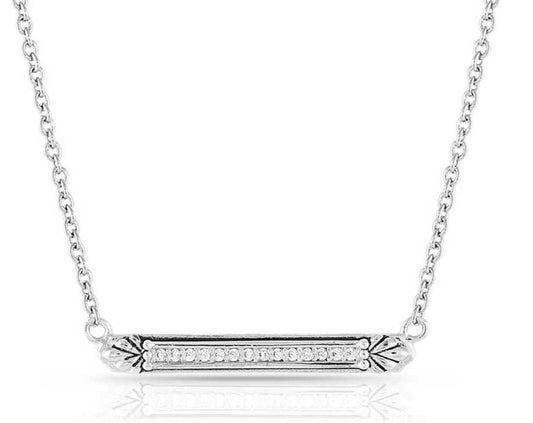 Montana Silversmiths Setting the Crystal Bar Necklace NC5171