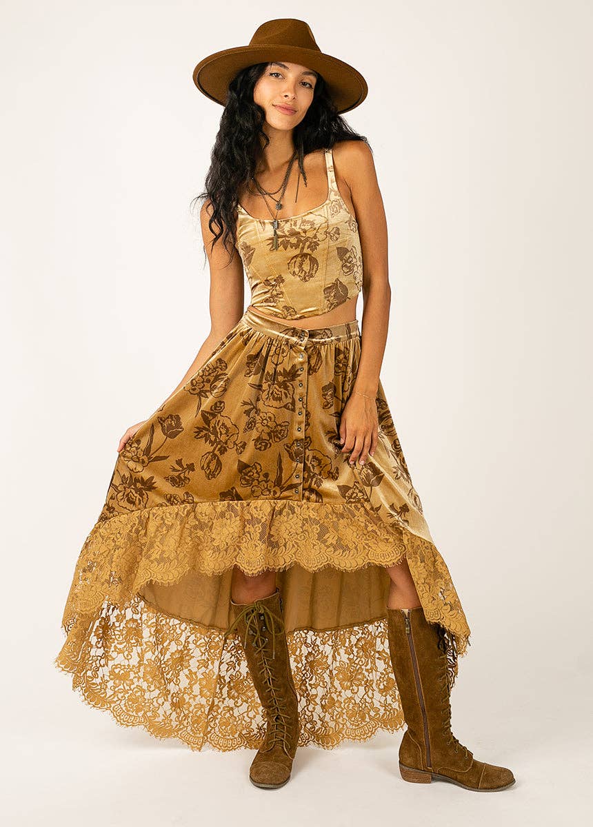 Women's Journee Top in Honey Floral 860001845