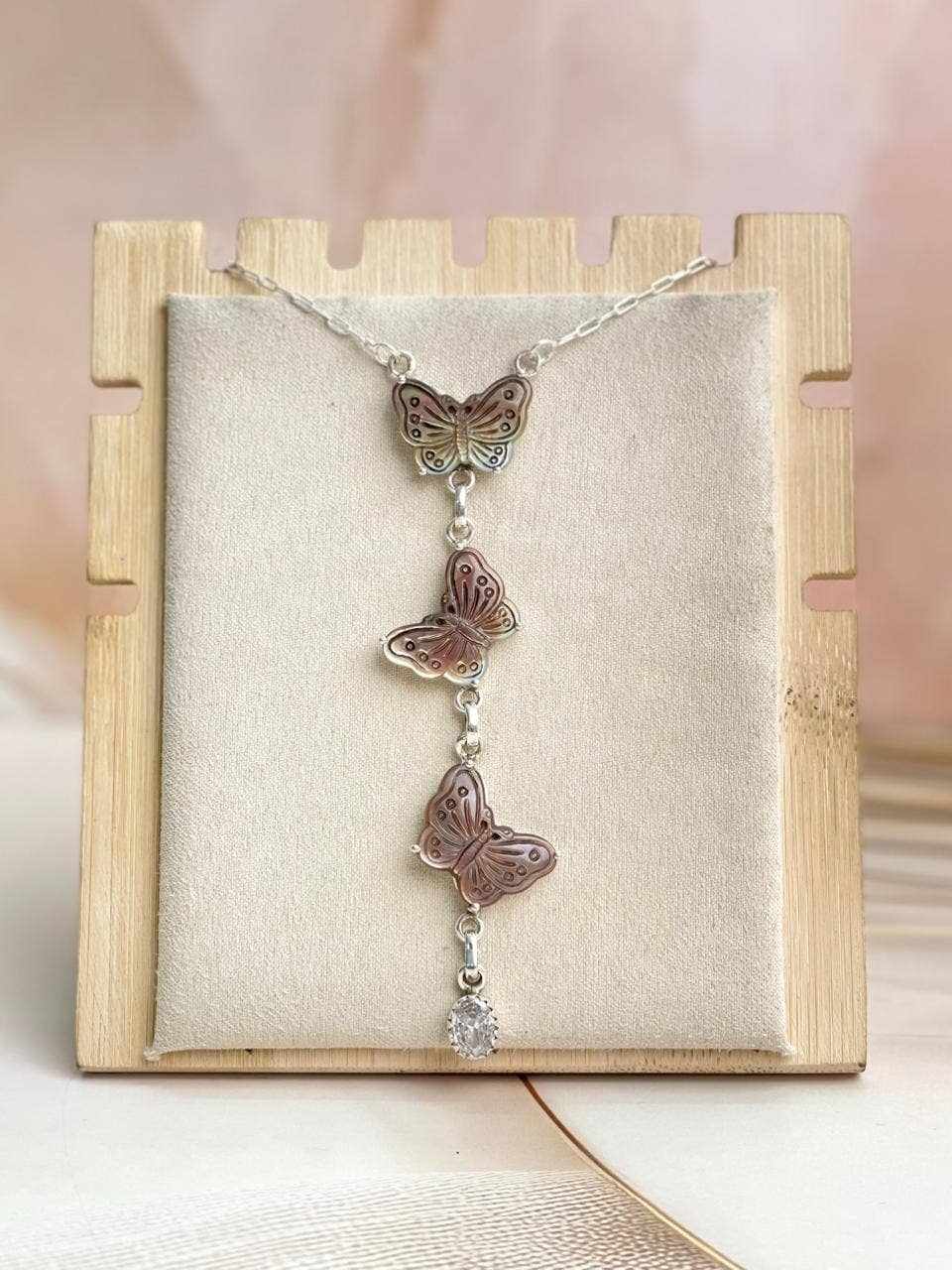 Coco Butterfly Lariat Necklace J008