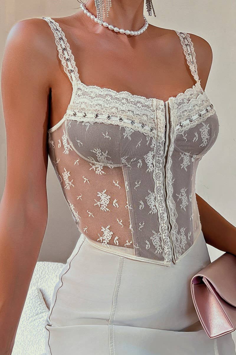Floral lace sexy Camisole Corset RCJY03282