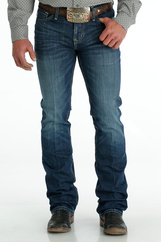 Cinch MEN'S SLIM FIT IAN - RINSE DARK STONEWASH MB60836001