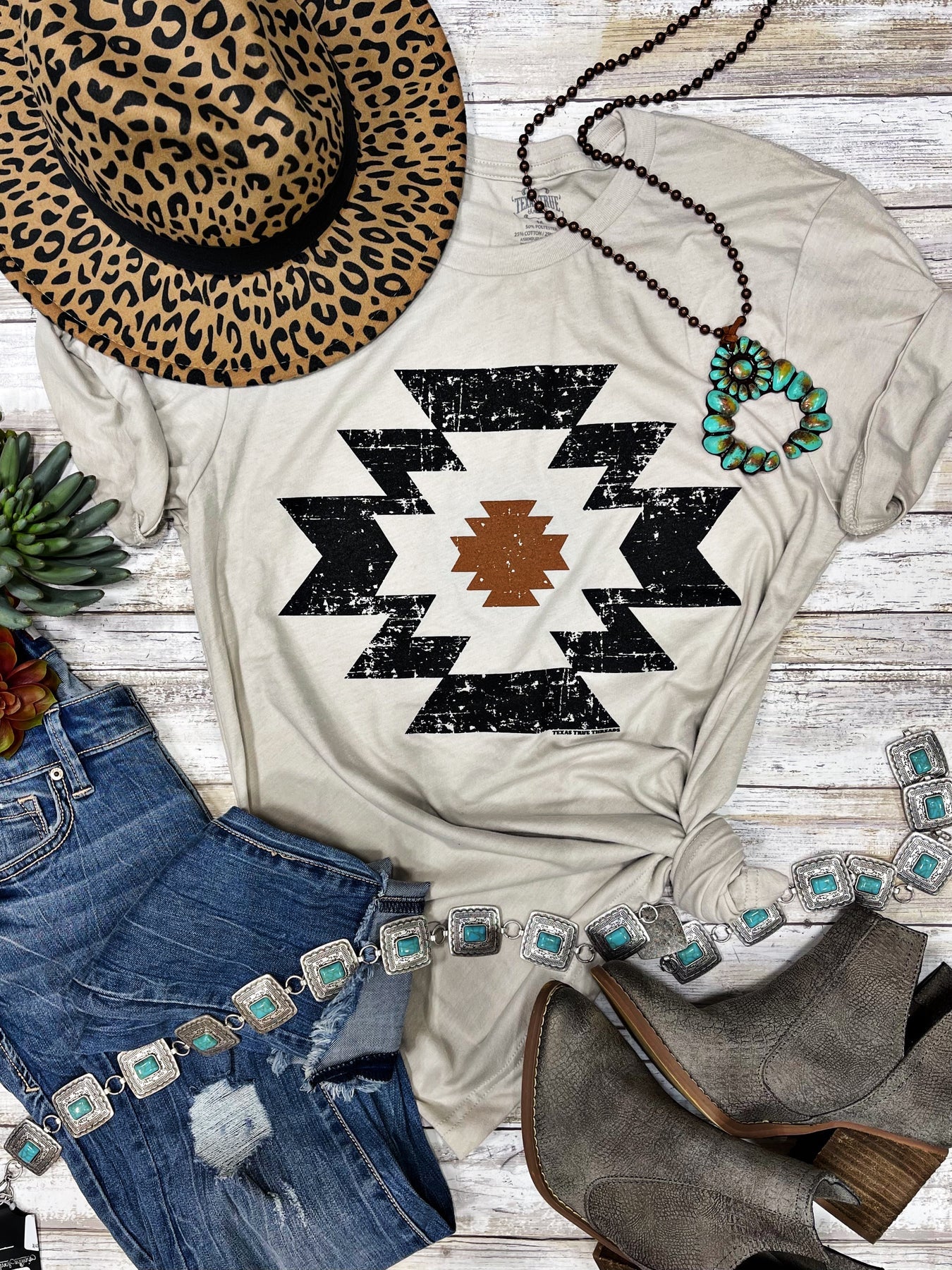 Ladies T-shirt Aztec