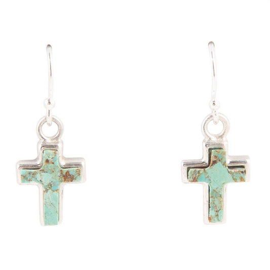 Touch of Turquoise Cross Earring REPLE02