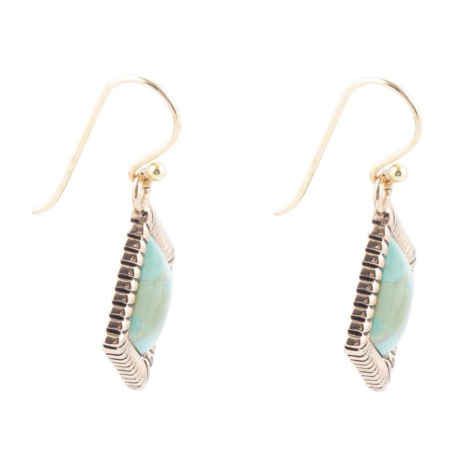 Diamond Days Turquoise Earrings SEQUE03T01B