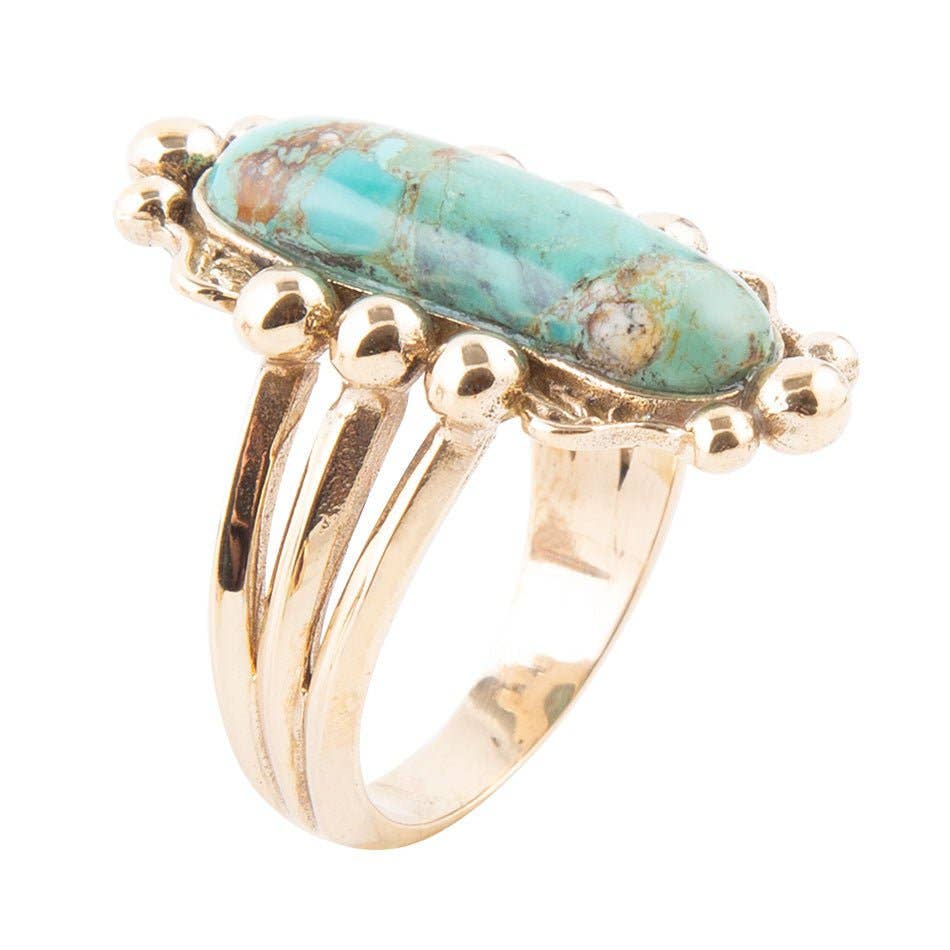 Plateau Turquoise Ring
