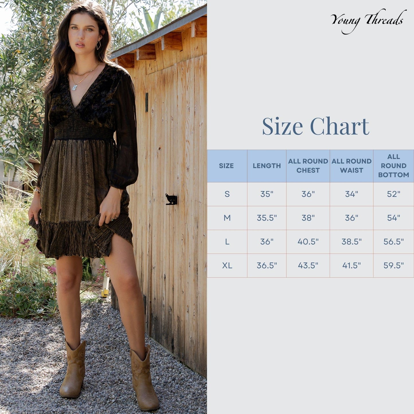 Handcrafted Smocked Patchwork Dress with Artisan Embriodery