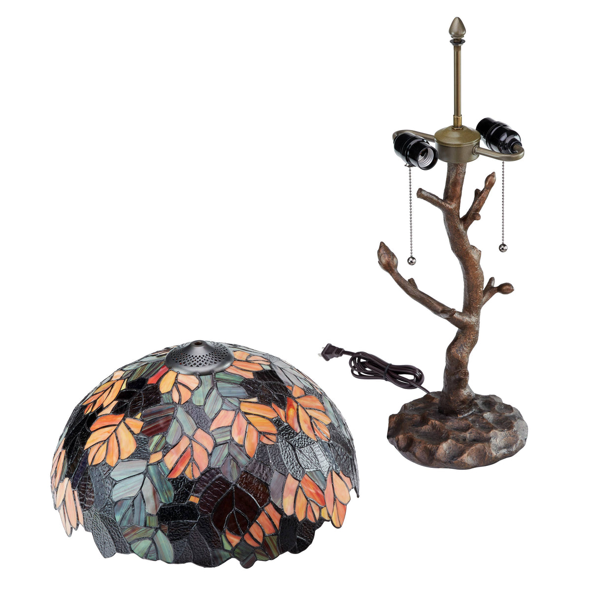 24.5" Marvel Maple Tree Stained Glass Table Lamp MAPLE