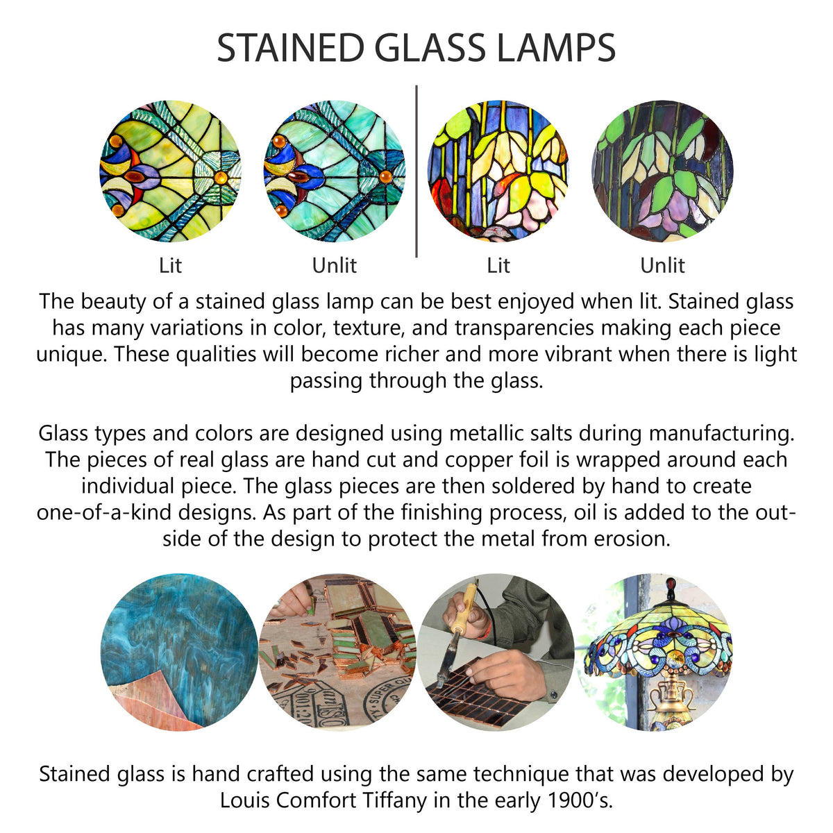 60" Victoria Stained Glass Candlestick Base Floor Lamp