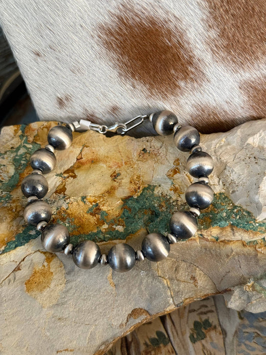 #211 10MM & 4MM Sterling Pearl Mix Bracelet