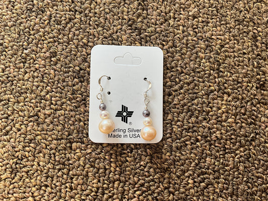 Earring Silver Pearls RE204