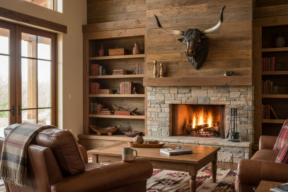 Rustic Longhorn Bull Head Wall Decor 14083