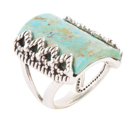 Turquoise Slice Statement Ring