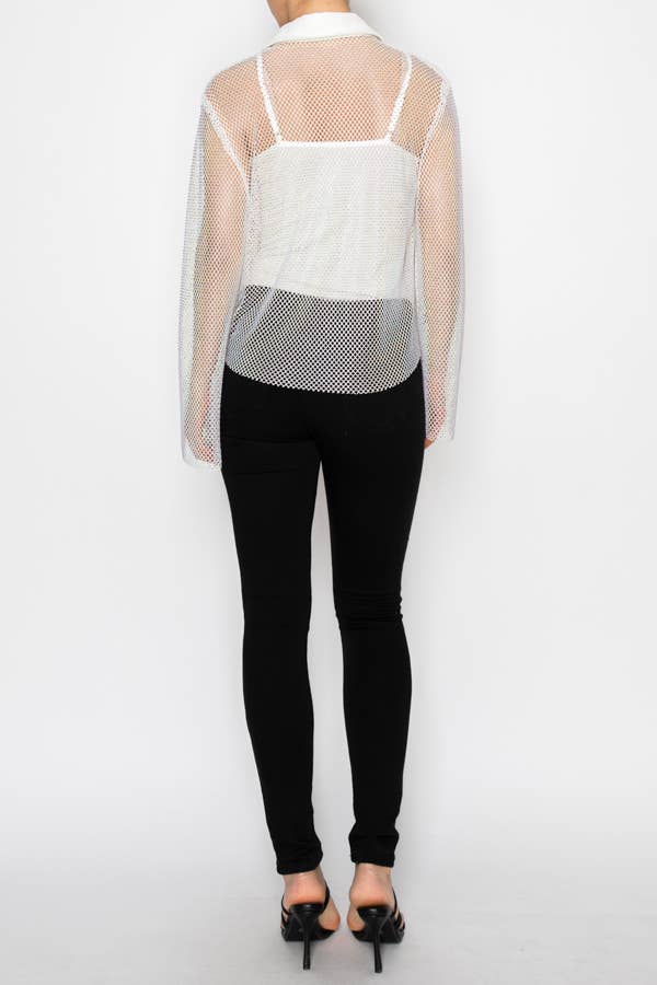 Sparkly Mesh Jacket EC111476