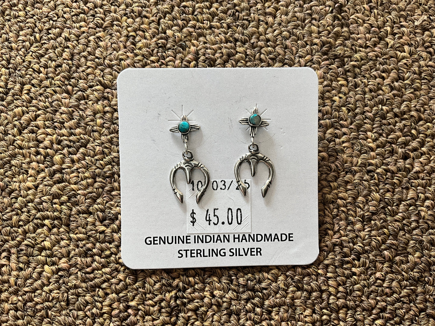 Earring Silver & Turquoise ER100325