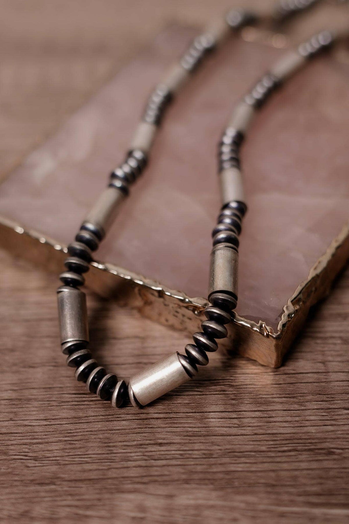 Desert Space Sterling Silver Saucers Necklace J3061