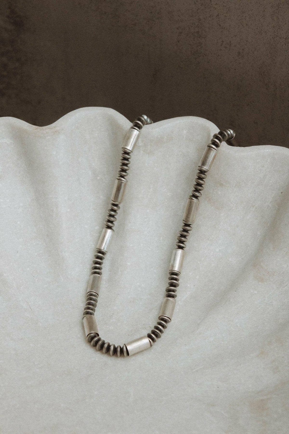 Desert Space Sterling Silver Saucers Necklace J3061