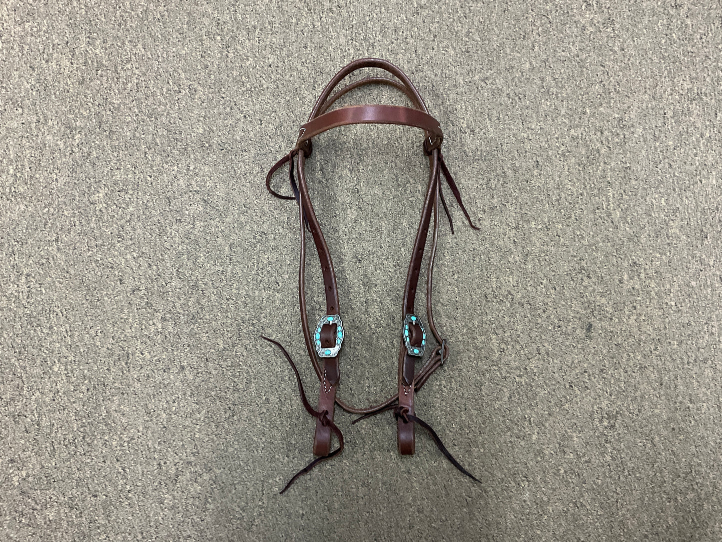 Headstall Brow Band Turquoise Stone Buckles HSBB24
