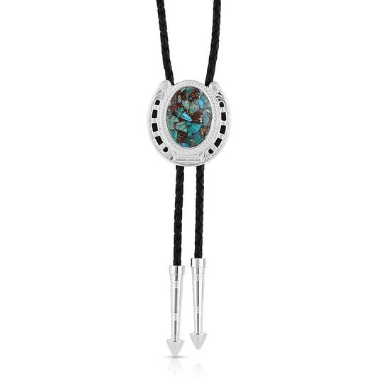 Montana Silversmiths The Pioneer's Turquoise Bolo Tie SKU BT5150