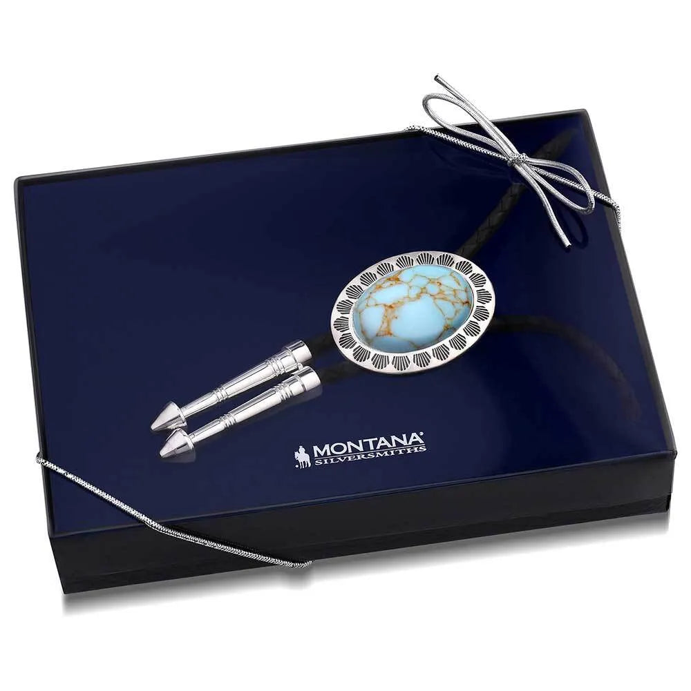 Montana Silversmiths Turquoise Waters Bolo Tie  BT6142TQ