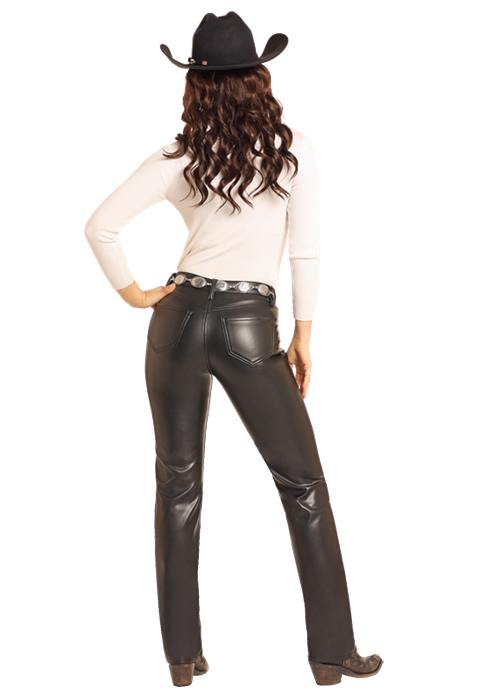 Rock&Roll Faux Leather Pants BW1PD05066