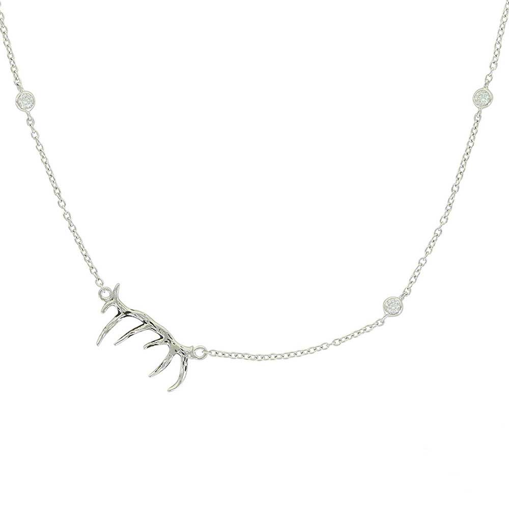 Montana Silversmiths Pursue the Wild Starry Antlers Grace Necklace  SLKTNC3288