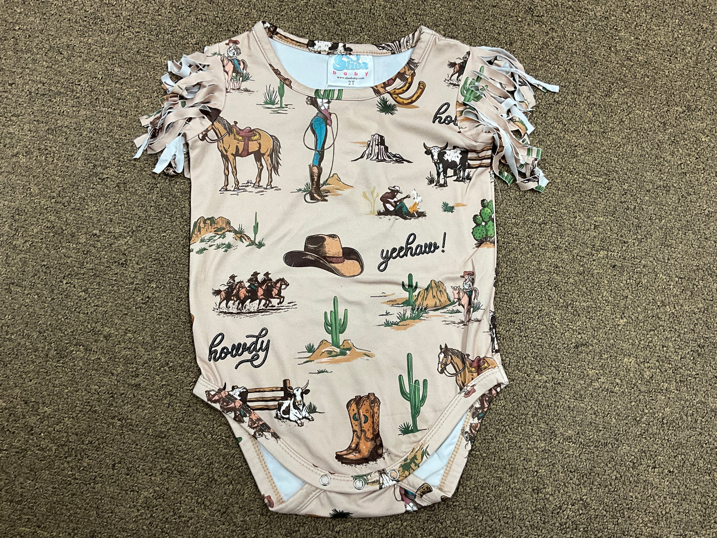 Shea Baby Out West Cowgirl Onsie SBS74