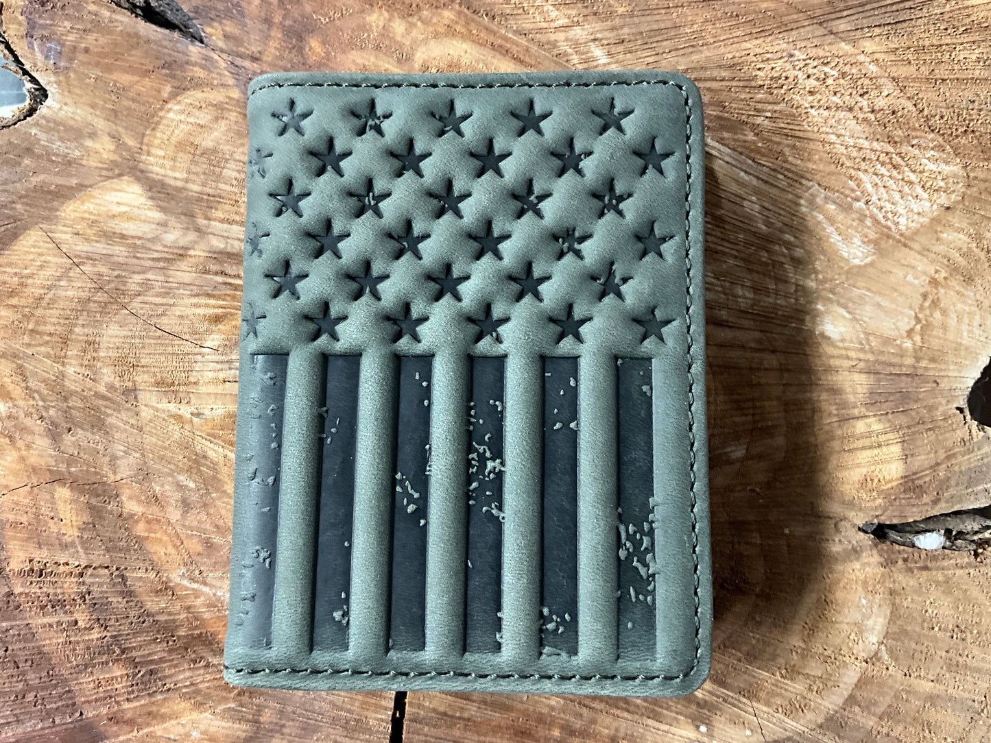 Justin Slim Card Wallet Graphite Flag 24152565M9