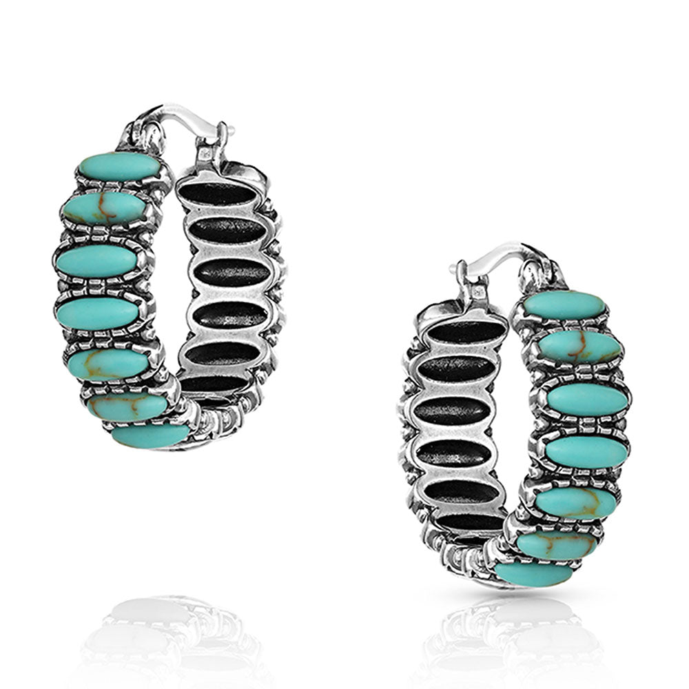 Montana Silversmiths Turquoise Run Earrings ER4772