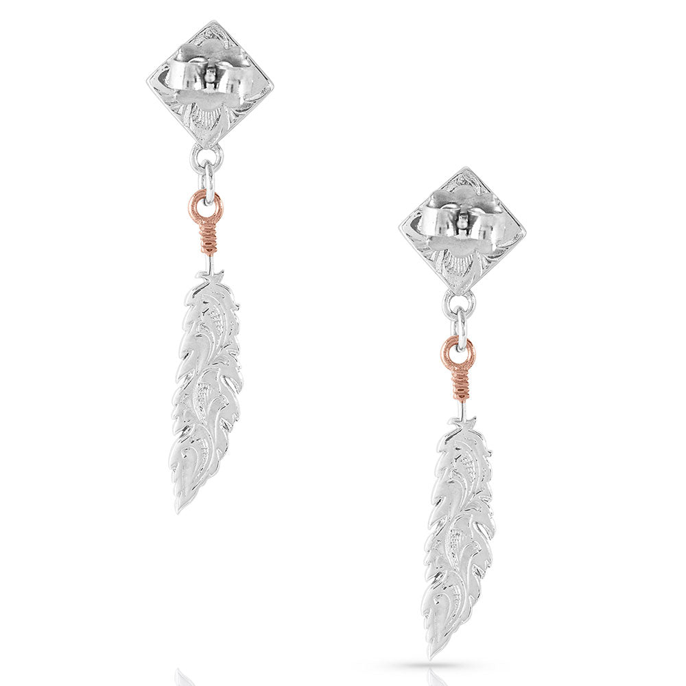 Montana Silversmiths Amrican Legends Feather Earrings ER4823