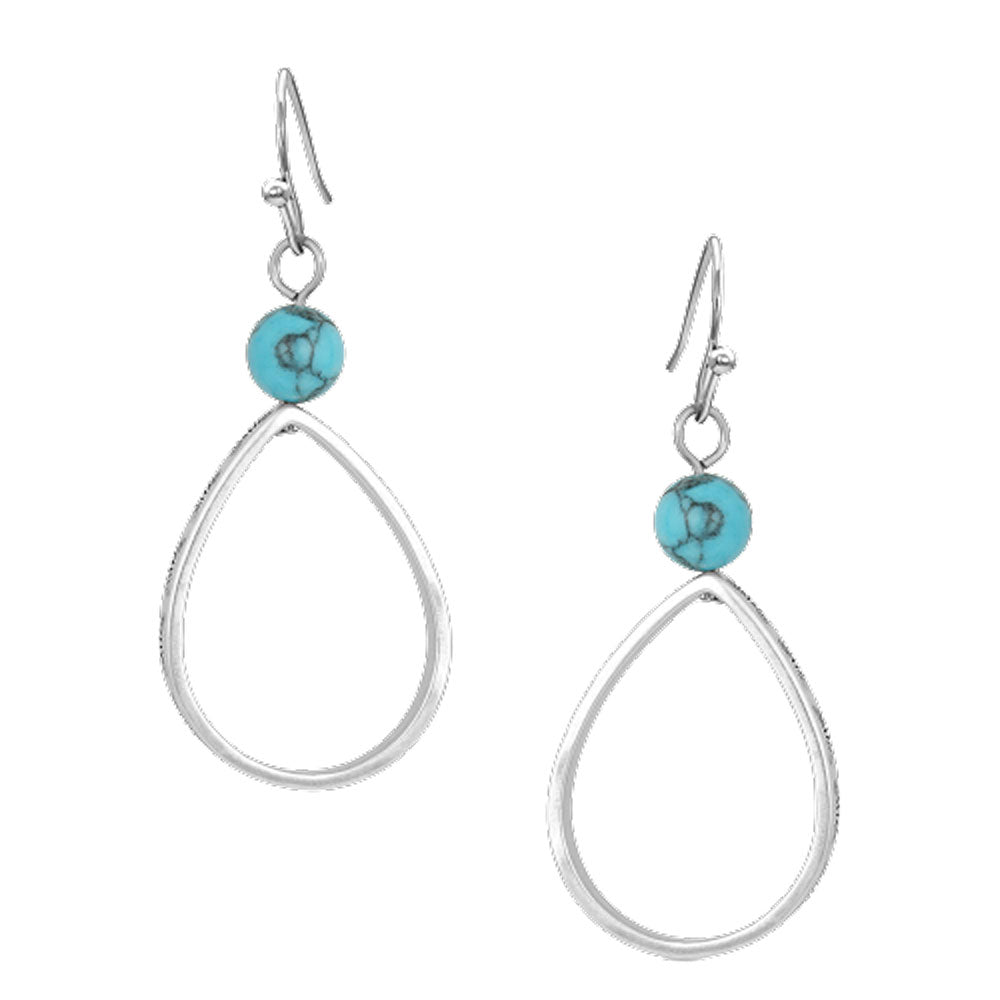 Montana Silversmiths Down to Earth Teardrop Earrings, ER4895