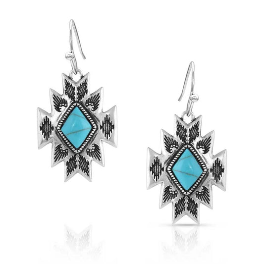 Montana Silversmiths Turquoise Star Pendant Earrings ER5036