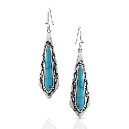 Montana Silversmiths Southwest Turquoise Stream Earrings ER5254