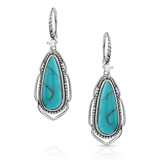 Montana Silversmiths Radiant Western Skies Turquoise Earrings ER5721