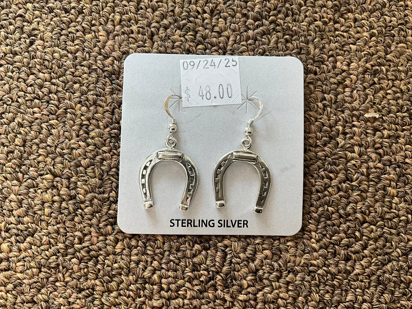 Earring Sterling Silver Horseshoes ER092425
