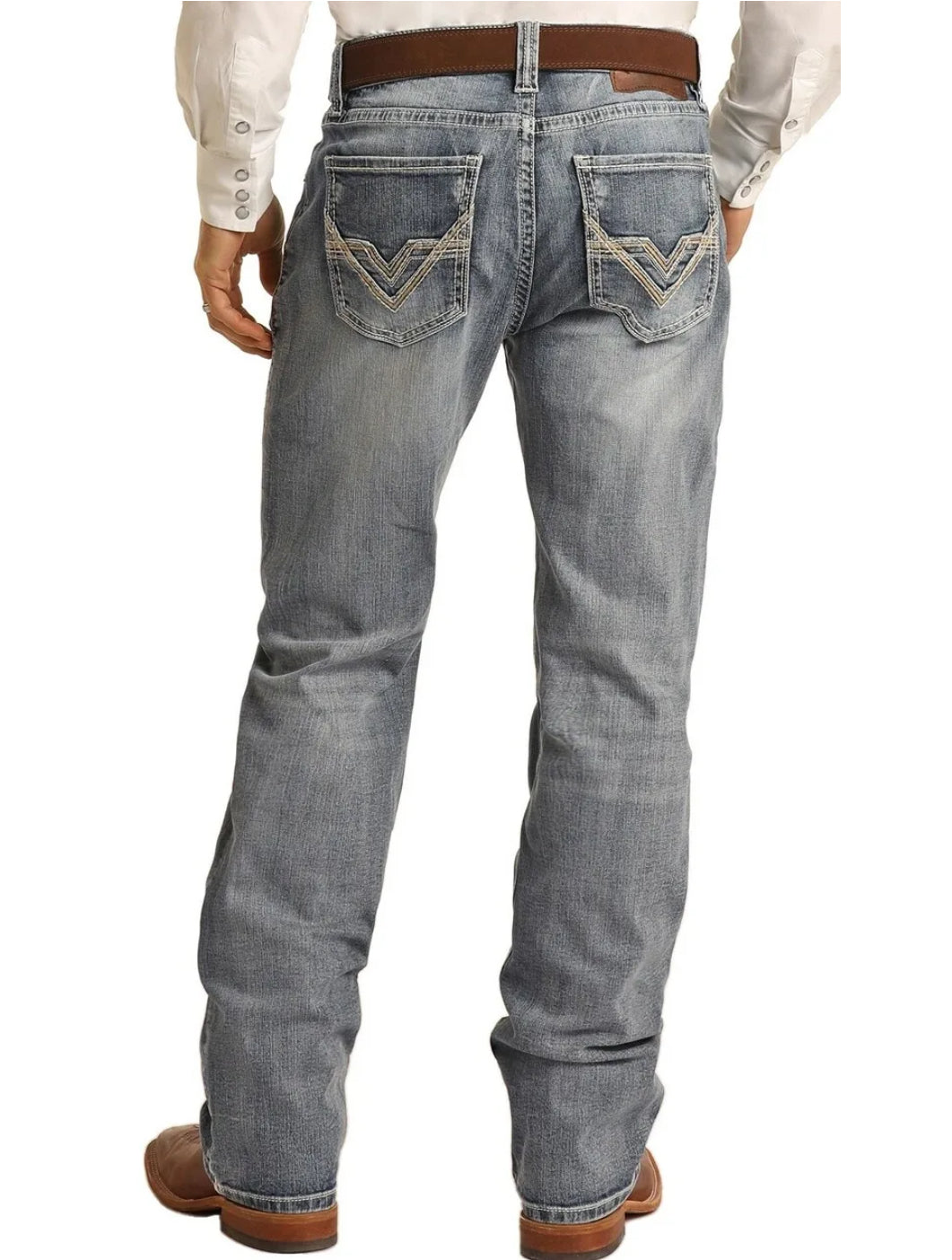 ROCK & ROLL MEN'S DOUBLE BARREL RELAXED STACKABLE BOOTCUT MTB3569