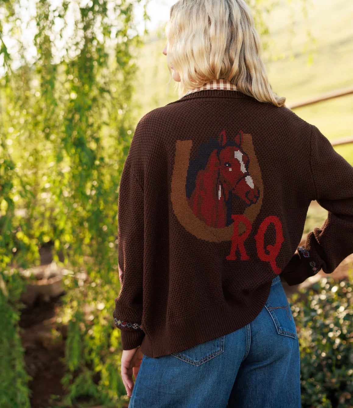 Rodeo Quincy Nana’s Rose Garden Sweater  K1254Q