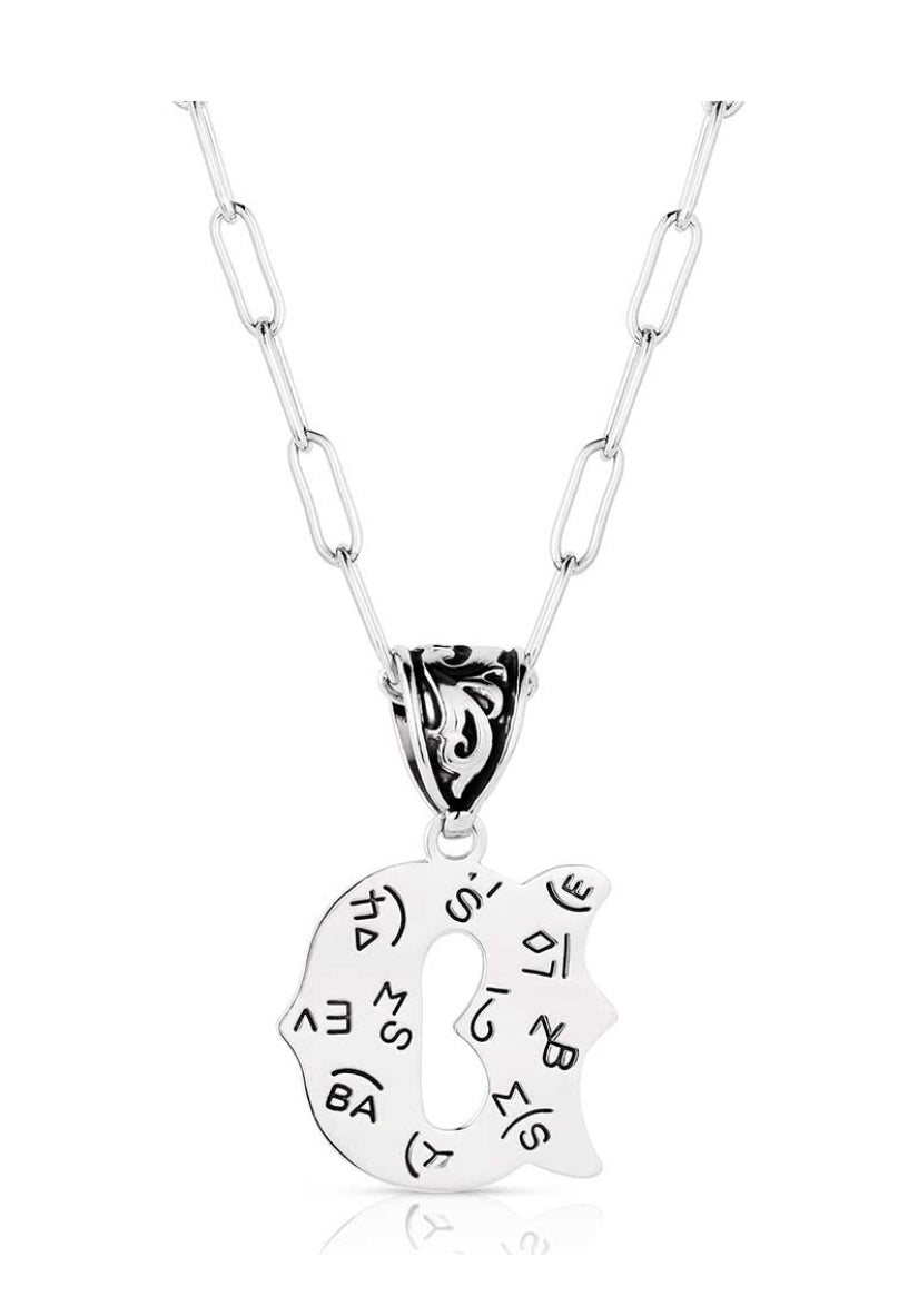 Montana Silversmith Western Initial Necklace - style D NC6096-D