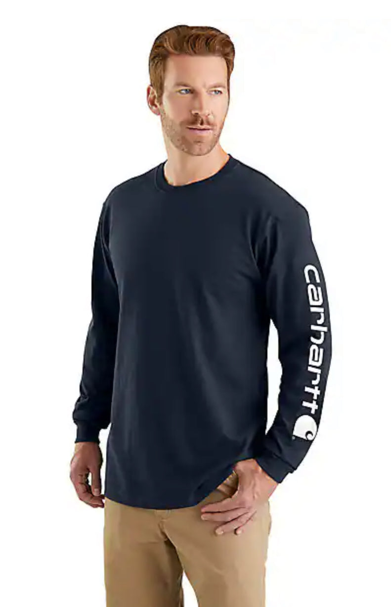 Carhartt Long Sleeve Logo T Shirt K231