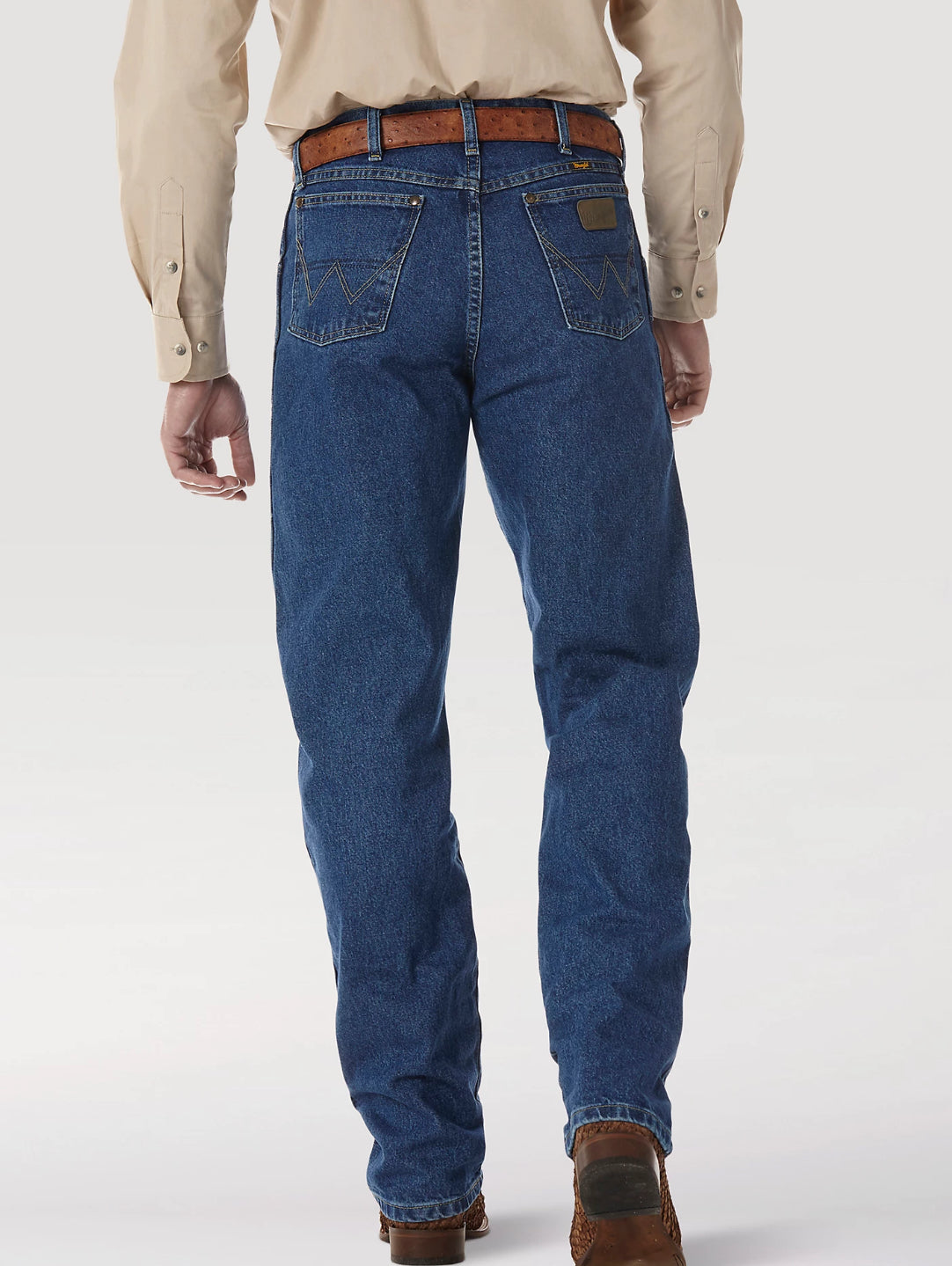 WRANGLER® GEORGE STRAIT COWBOY CUT® RELAXED FIT JEAN IN HEAVYWEIGHT STONE DENIM 31MGSHD