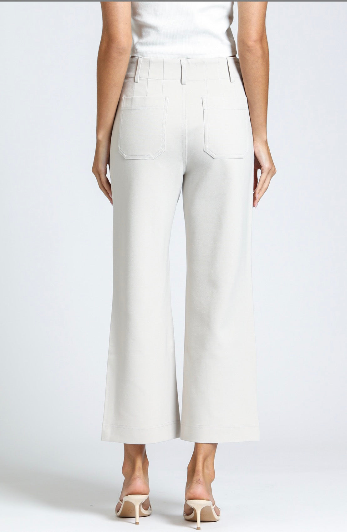 APNY Ponte Cropped Wide Leg Pant E168