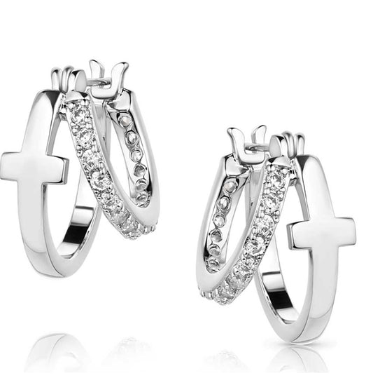 Montana Silversmiths Wrapped in Faith Crystal Earrings ER5949
