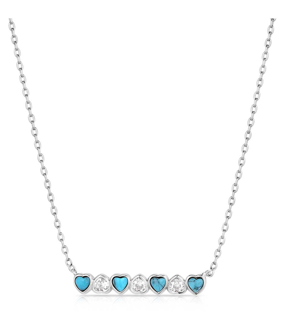 Montana Silversmith Alternating Hearts Necklace NC6227