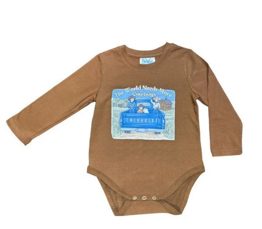 Shea Baby Need More Cowboys Long Sleeve Onesie Baby BGF02