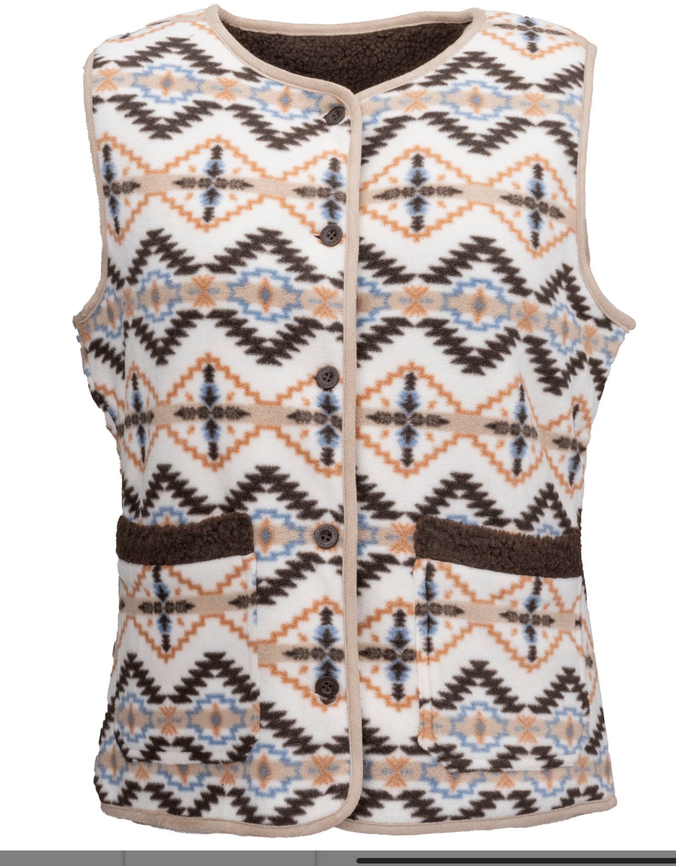 OUTBACK WOMEN’S ELLA VEST REVERSIBLE 29864-BRN